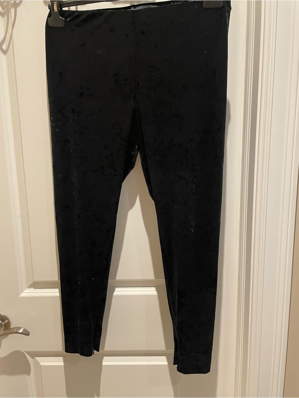 Black Velvet Leggings